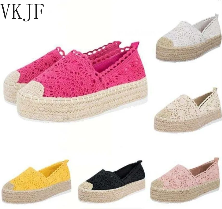Women Autumn Flats Shoes Solid Lace Canvas Shoes Hollow Floral Breathable Platform Flat Shoes Loafers Female Espadrilles 2022
Women Autumn Flats Shoes Solid Lace Canvas Shoes Hollow Floral Breathable Platform Flat Shoes Loafers Female Espadrilles 2022
