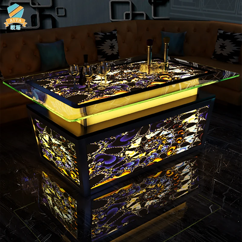 Bar furniture high-grade KTV coffee table stainless steel tempered glass bar bar nightclub special volume glowing table
Bar furniture high-grade KTV coffee table stainless steel tempered glass bar bar nightclub special volume glowing table