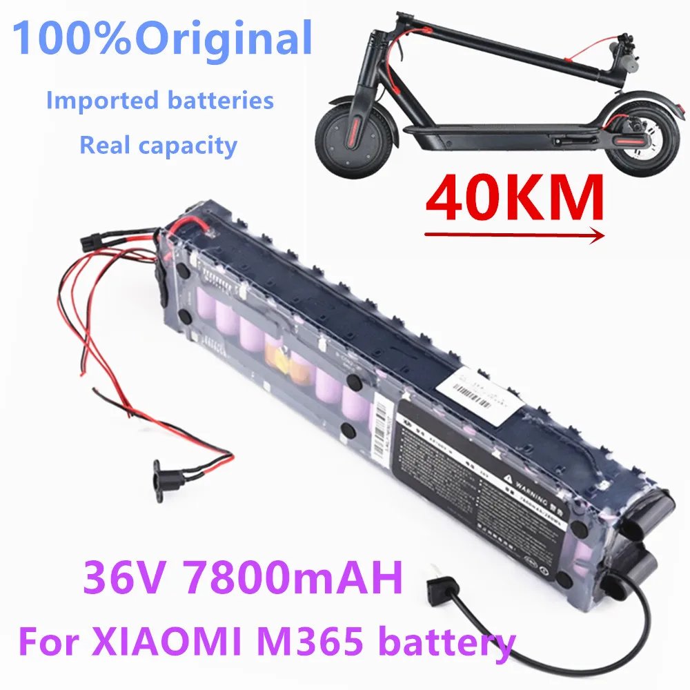 Original 36V 7.8Ah battery For Xiaomi M365/1S/Pro Special battery pack 36V battery 7800mAh Riding 40km BMS
Original 36V 7.8Ah battery For Xiaomi M365/1S/Pro Special battery pack 36V battery 7800mAh Riding 40km BMS