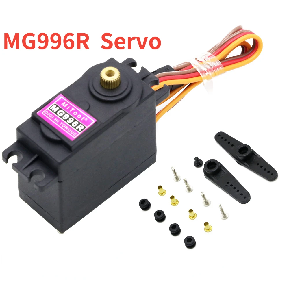 

High Torque MG996R 4.8-6.0V Digital Servo with Metal Gear for Futaba JR 1/8 1/10 RC Car Helicopter Robot Boat Arduino UNO DIY