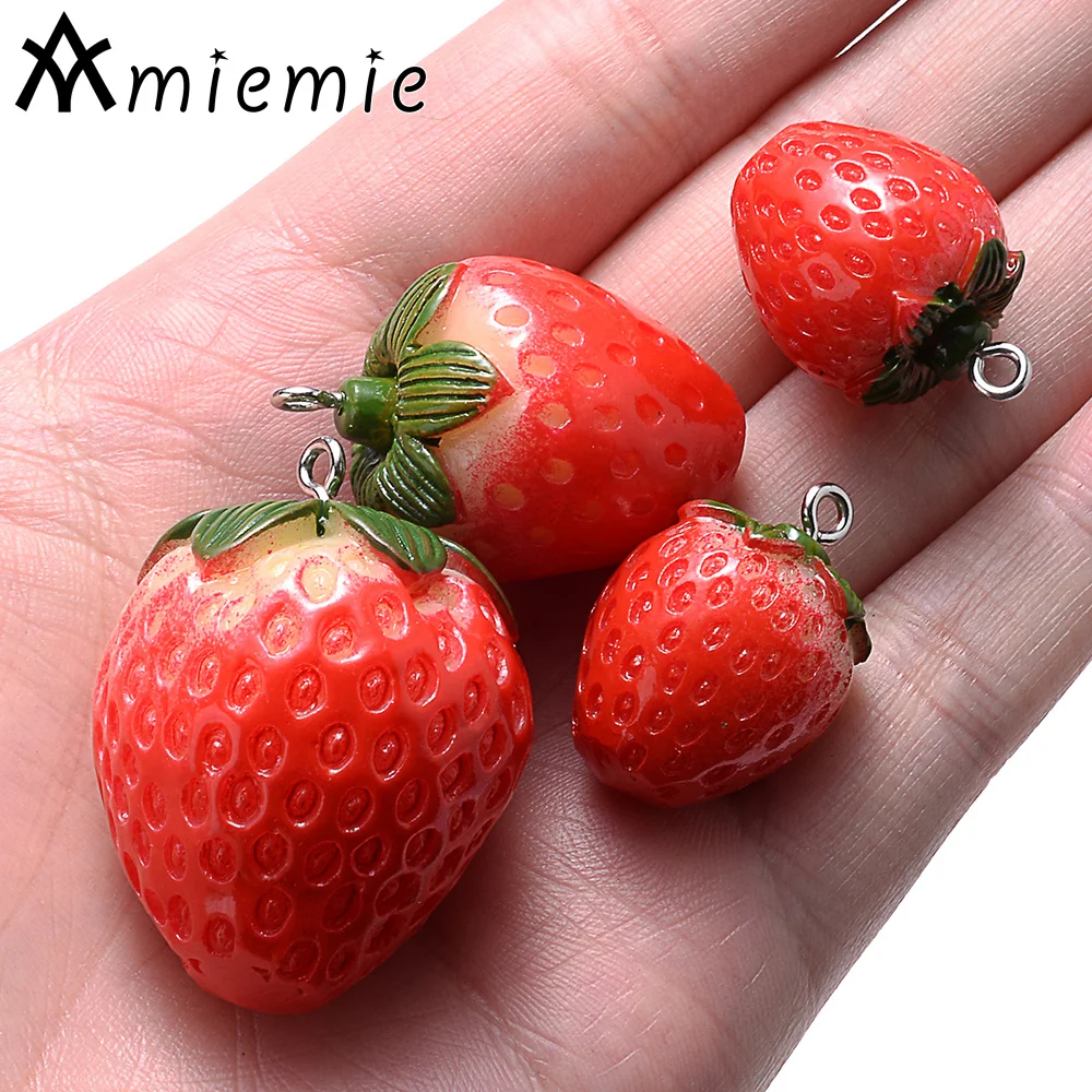 5Pcs 16/20mm Strawberry Resin Charms Fruit Pendants For Making Earring Necklace DIY Fashion Jewelry Accessories
5Pcs 16/20mm Strawberry Resin Charms Fruit Pendants For Making Earring Necklace DIY Fashion Jewelry Accessories