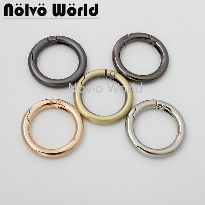 10-50pcs 6 colors inner 25mm Thick Durable Snap Spring Gate Ring for Sewing Purse Bag High Quality Handbag Handle Connector
10-50pcs 6 colors inner 25mm Thick Durable Snap Spring Gate Ring for Sewing Purse Bag High Quality Handbag Handle Connector