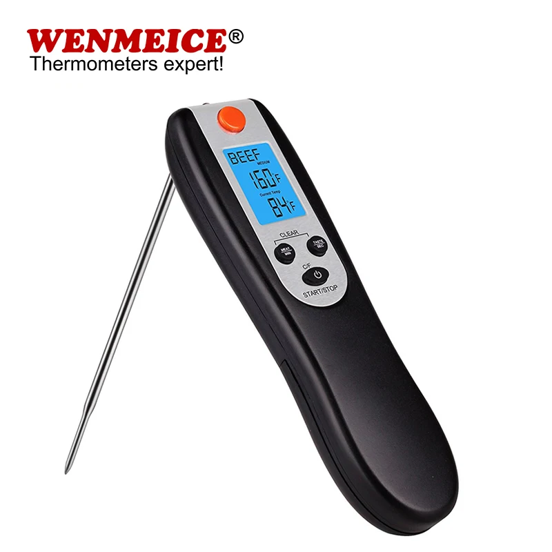 Kitchen BBQ Fork Thermometer Backlight Electronic Voice BBQ Probe Alarm Meat Food Thermometer
Kitchen BBQ Fork Thermometer Backlight Electronic Voice BBQ Probe Alarm Meat Food Thermometer
