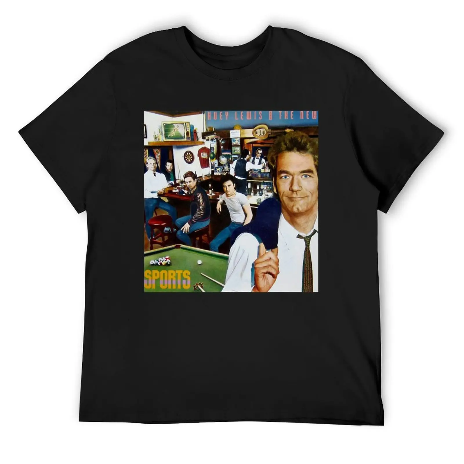 Футболка huey sport lewis news 2021 быстросохнущие рубашки с рисунком мужские футболки