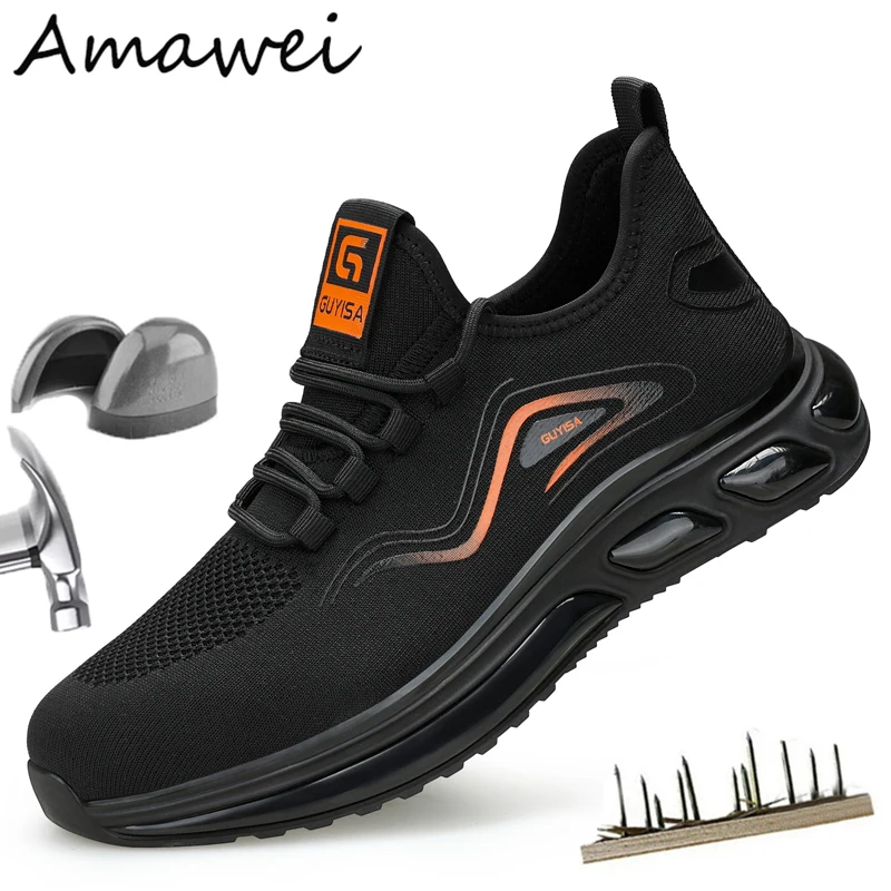 Amawei New Women Boots Men Shoes Indestructible Safety Shoes Anti-punctur Lightweight Breathable Size 40-48 Work Boots Lbx7912
Amawei New Women Boots Men Shoes Indestructible Safety Shoes Anti-punctur Lightweight Breathable Size 40-48 Work Boots Lbx7912