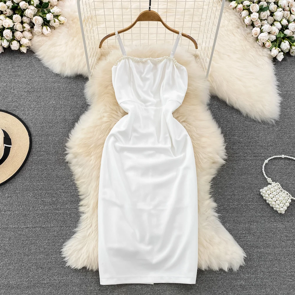 Summer New Elastic Ladies Sexy Beaded Bandeau Dress Women Slim Sleeveless Split A-line Dress Evening Party Dress Night
Summer New Elastic Ladies Sexy Beaded Bandeau Dress Women Slim Sleeveless Split A-line Dress Evening Party Dress Night