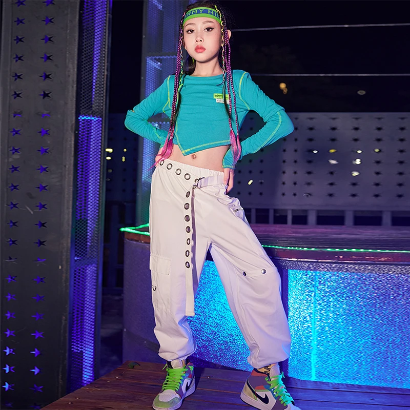Girls Kpop Outfit Streert Dance Stage Performance Costume Tops Cargo Pants Jazz Dancer Clothes Kids Hip Hop Streetwear VDB4340
Girls Kpop Outfit Streert Dance Stage Performance Costume Tops Cargo Pants Jazz Dancer Clothes Kids Hip Hop Streetwear VDB4340
