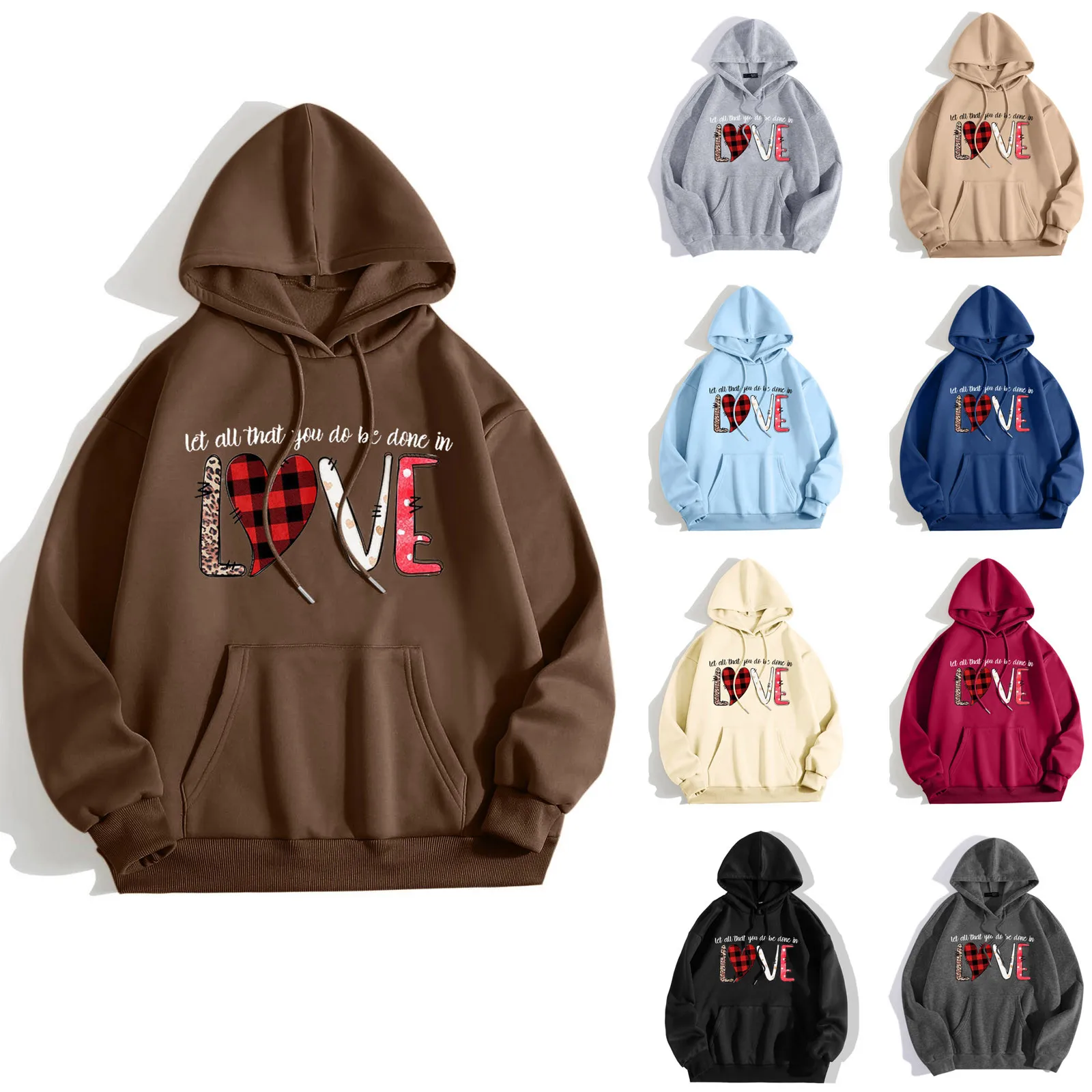 4 Women Men Valentine's Day Graphic Hooded Print Long Sleeve Hooded Collar Sweatshirt Tops Mens Zip Sweater
4 Women Men Valentine's Day Graphic Hooded Print Long Sleeve Hooded Collar Sweatshirt Tops Mens Zip Sweater