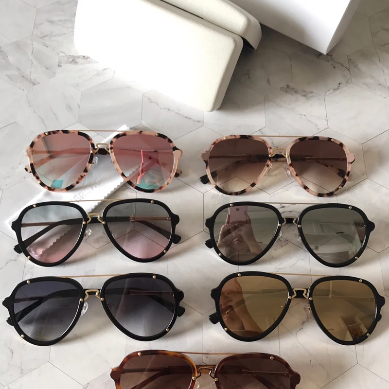 2022 Frame Fashion Pilot Sunglasses Women Personality Double Bridges Sun Glasses Female Retro Leopard Orange Mirror Eyewear
2022 Frame Fashion Pilot Sunglasses Women Personality Double Bridges Sun Glasses Female Retro Leopard Orange Mirror Eyewear