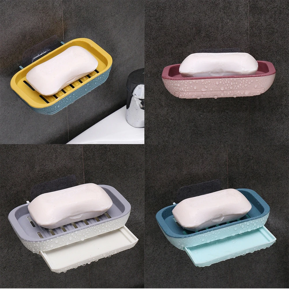1x Double Layer Soap Rack Wall Mounted Punch Free Soap Drain Holder Soap Dish Self Adhesive Soap Tray Bathroom Accessories
1x Double Layer Soap Rack Wall Mounted Punch Free Soap Drain Holder Soap Dish Self Adhesive Soap Tray Bathroom Accessories