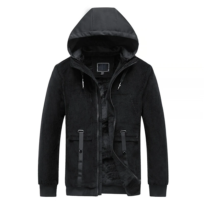 Man Black Hooded Winter Corduroy Jacket Oversize Boys Thick Cotton Velvet Fluffy Jackets Xxxl Boys Long Sleeve Zip Up Coat
Man Black Hooded Winter Corduroy Jacket Oversize Boys Thick Cotton Velvet Fluffy Jackets Xxxl Boys Long Sleeve Zip Up Coat