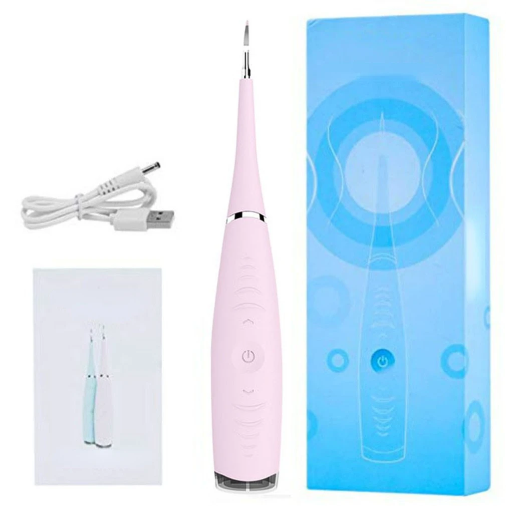 Sonic Dental Scaler Tooth Cleaner Calculus Stains Tartar Remover Dentist Teeth Whitening Tool USB Rechargable
Sonic Dental Scaler Tooth Cleaner Calculus Stains Tartar Remover Dentist Teeth Whitening Tool USB Rechargable