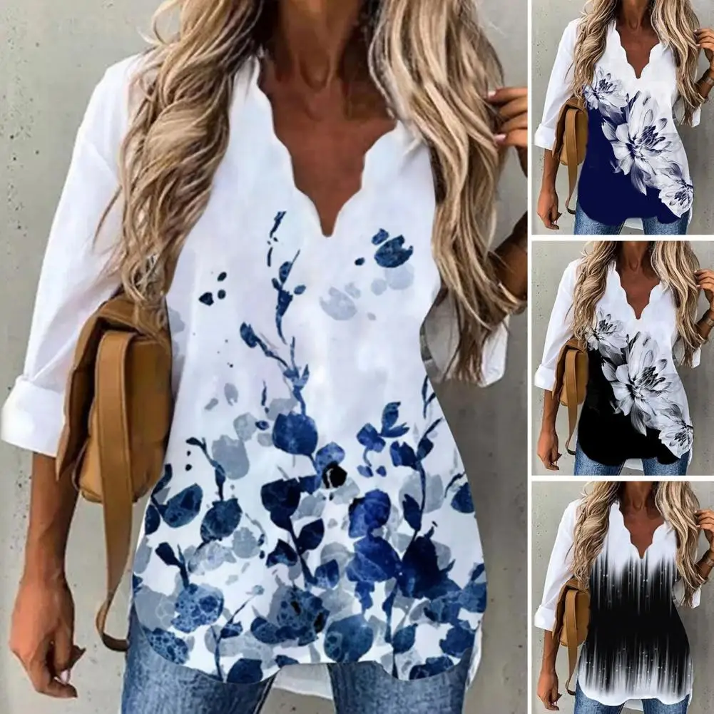 Women Shirts V-neck Lace Collar Trim Long Sleeves Autumn Shirt Lightweight Elegant Ink Lotus Print Blouses Top Streetwear Blusas
Women Shirts V-neck Lace Collar Trim Long Sleeves Autumn Shirt Lightweight Elegant Ink Lotus Print Blouses Top Streetwear Blusas