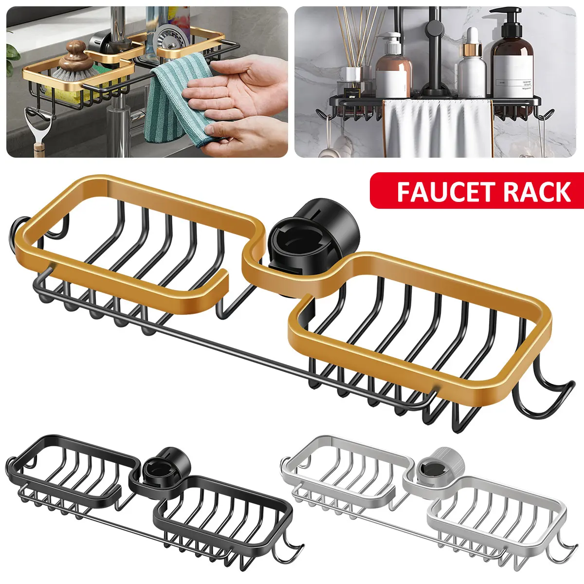 New Faucet Rack Hanging Faucet Sponge Holder Metal Faucet Storage Rack Stable Faucet Holder Drying Drainer Sponge Holder Over
New Faucet Rack Hanging Faucet Sponge Holder Metal Faucet Storage Rack Stable Faucet Holder Drying Drainer Sponge Holder Over