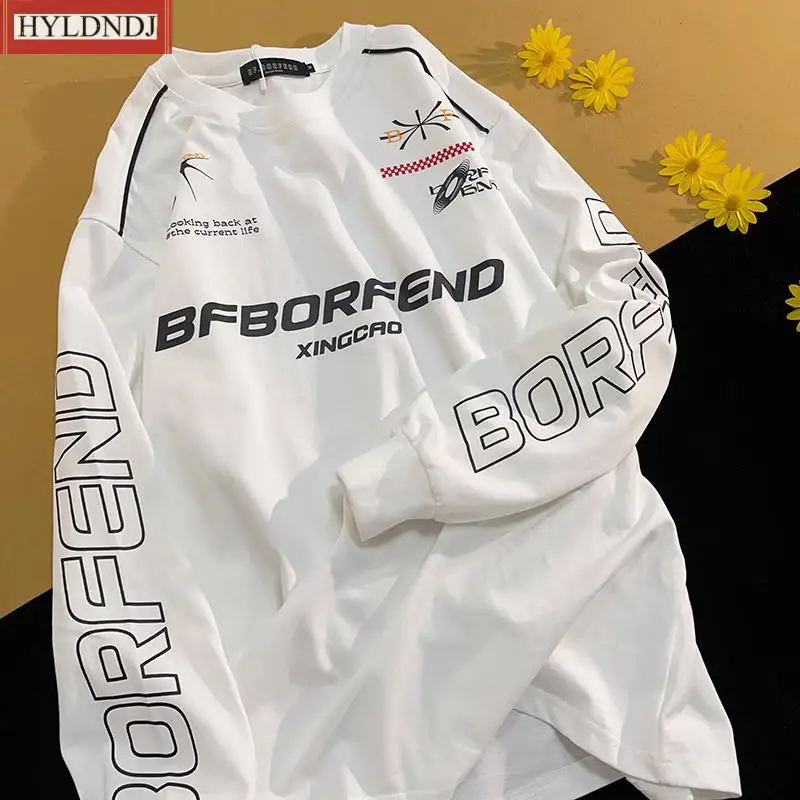Fashion Casual Punk Style Loose Couple Tops Streetwear High Street Trend Motorcycle Long Sleeve T Shirt Sweatshirt Mens Womens
Fashion Casual Punk Style Loose Couple Tops Streetwear High Street Trend Motorcycle Long Sleeve T Shirt Sweatshirt Mens Womens
