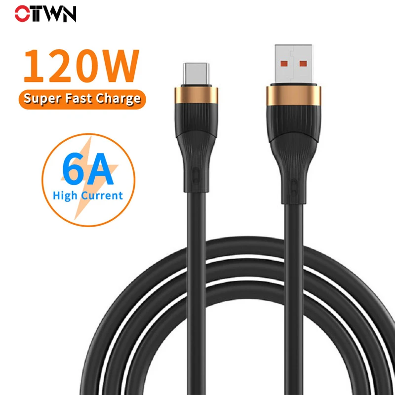 OTTWN 120W 6A Type C Cable Extra Thick Fast Charging USB C Charger Data Wire Cord for Huawei P50 Xiaomi Mi 12 Pro Samsung S22
OTTWN 120W 6A Type C Cable Extra Thick Fast Charging USB C Charger Data Wire Cord for Huawei P50 Xiaomi Mi 12 Pro Samsung S22