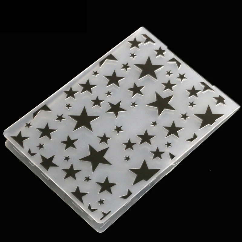 Stars Plastic Embossing folder Template for DIY Scrapbooking Crafts Making Photo Album Card Handmade Decor Supplies
Stars Plastic Embossing folder Template for DIY Scrapbooking Crafts Making Photo Album Card Handmade Decor Supplies