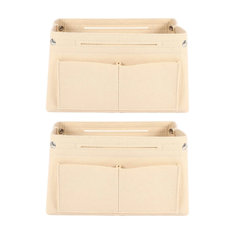 2X Beige Women Fashion Felt Cloth Inner Bag Fits In Insert Handbag Multi-Pockets Cosmetic Bags Belongings Organizer
2X Beige Women Fashion Felt Cloth Inner Bag Fits In Insert Handbag Multi-Pockets Cosmetic Bags Belongings Organizer