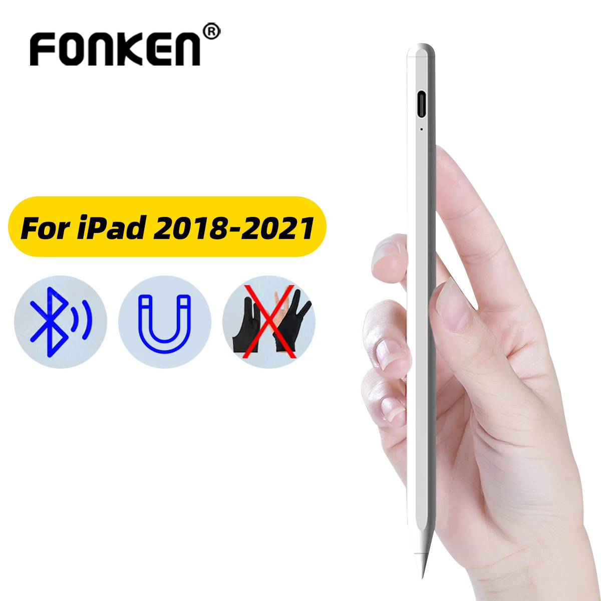 Стилус для планшета Bluetooth с ладонью для Apple Pencil 2, стилус для рисования с сенсорным экраном для ipad air3/4
Стилус для планшета Bluetooth с ладонью для Apple Pencil 2, стилус для рисования с сенсорным экраном для ipad air3/4