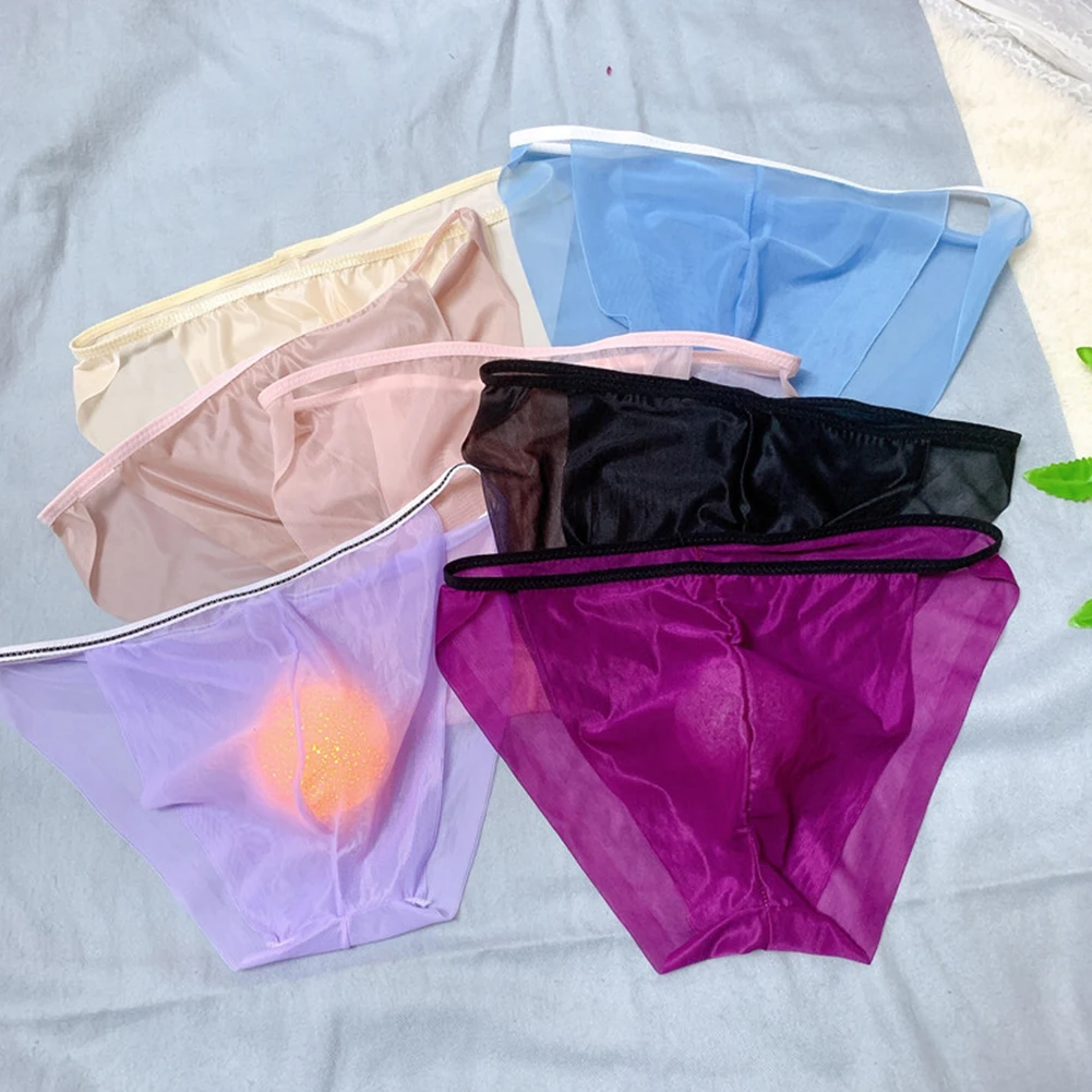 Gay Sexy Mesh Briefs Transparent Sissy Imitation Silk Underwear Transparent Underpants Bulge Pouch Panties Soft Erotic Lingerie
Gay Sexy Mesh Briefs Transparent Sissy Imitation Silk Underwear Transparent Underpants Bulge Pouch Panties Soft Erotic Lingerie