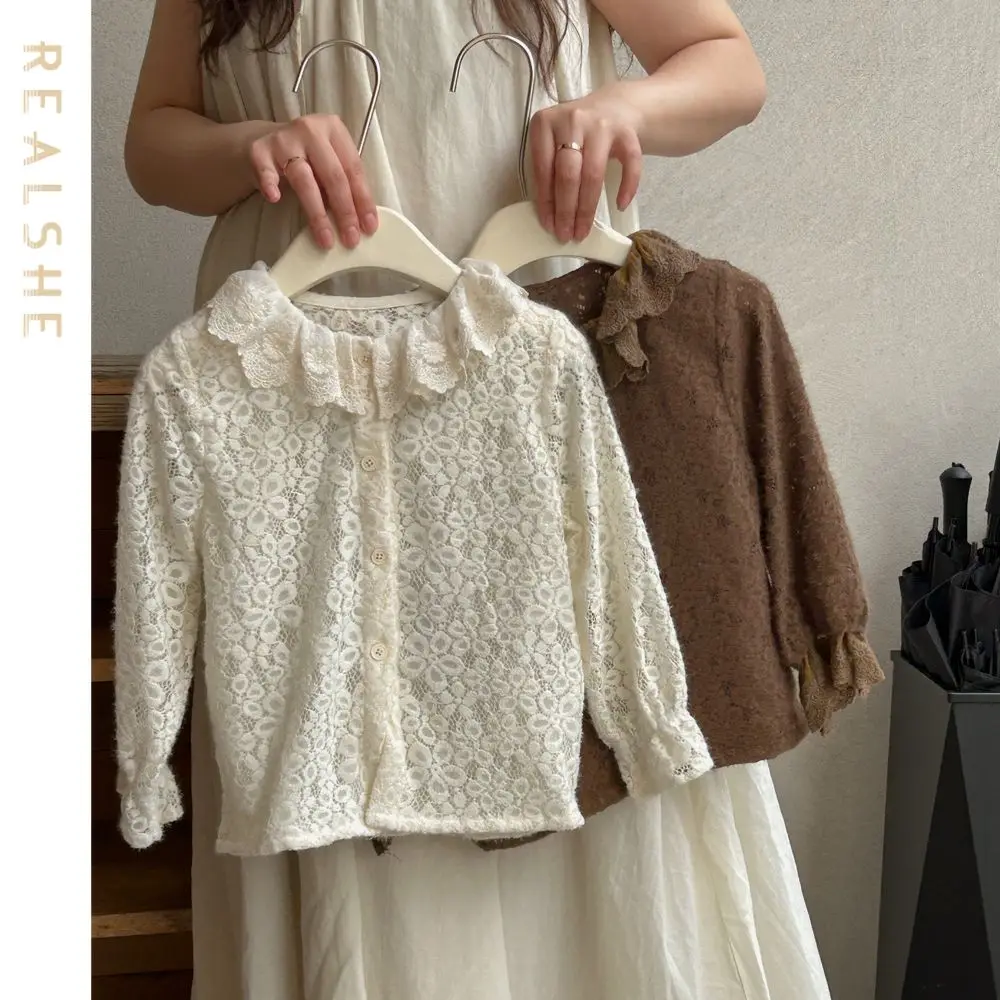 2023 New Girls Blouse Kids Solid Long Sleeve Floral Lace Ruffles Shirts Clothes Autumn Children Girl Tops Clothing
2023 New Girls Blouse Kids Solid Long Sleeve Floral Lace Ruffles Shirts Clothes Autumn Children Girl Tops Clothing