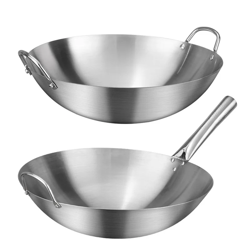 Stainless Steel Non Stick Wok Chinese Handmade Wok Double Ear Chef Fry Wok Gas Cooker Non Coating Round Bottom Cooking Woks
Stainless Steel Non Stick Wok Chinese Handmade Wok Double Ear Chef Fry Wok Gas Cooker Non Coating Round Bottom Cooking Woks