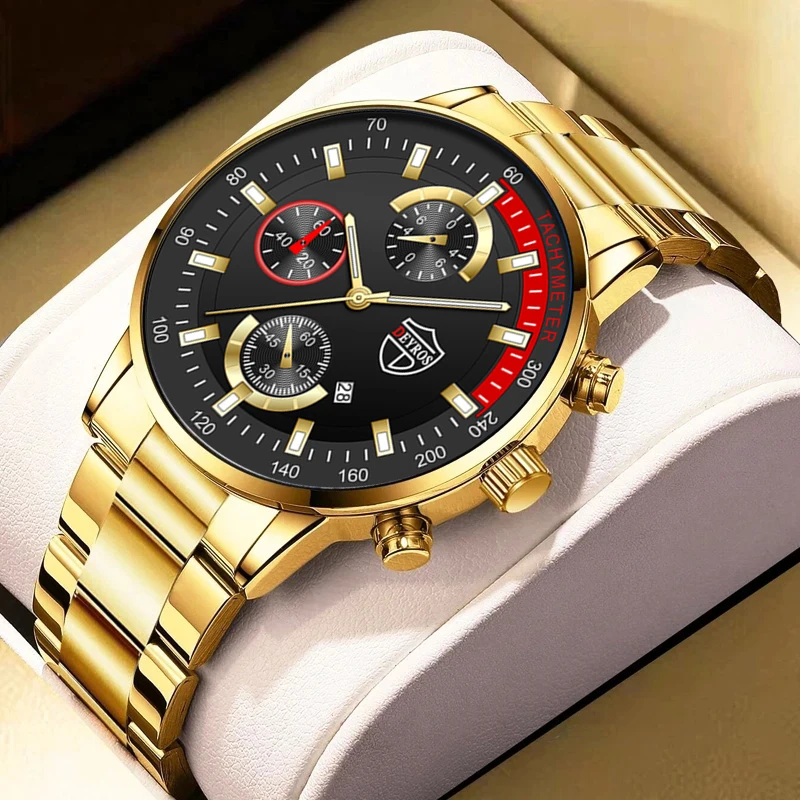 Fashion Mens Watches Luxury Men Business Stainless Steel Quartz Wristwatch Male Casual Luminous Clock Sports Leather Watch
Fashion Mens Watches Luxury Men Business Stainless Steel Quartz Wristwatch Male Casual Luminous Clock Sports Leather Watch