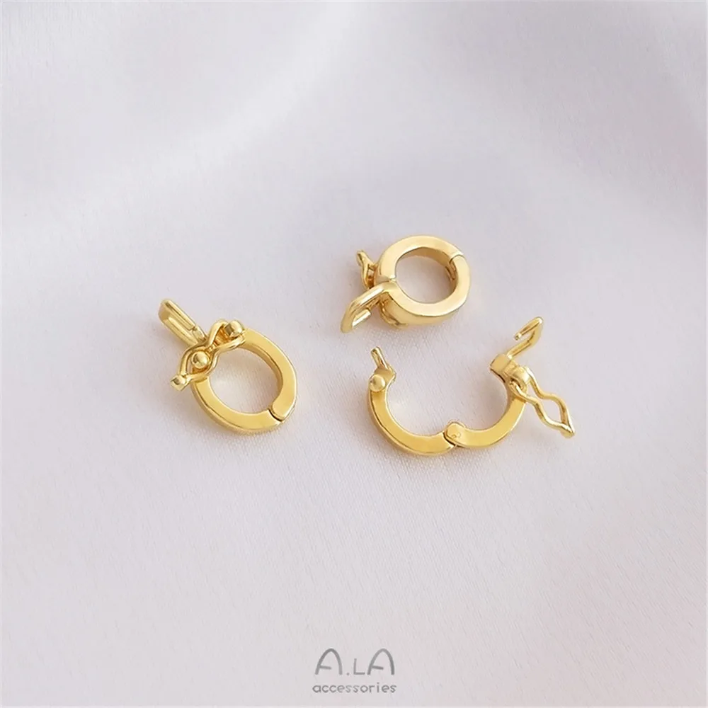 Color universal pendant clasp 18K bag gold card clasp diy necklace bracelet pearl jewelry buckle connecting accessories
Color universal pendant clasp 18K bag gold card clasp diy necklace bracelet pearl jewelry buckle connecting accessories