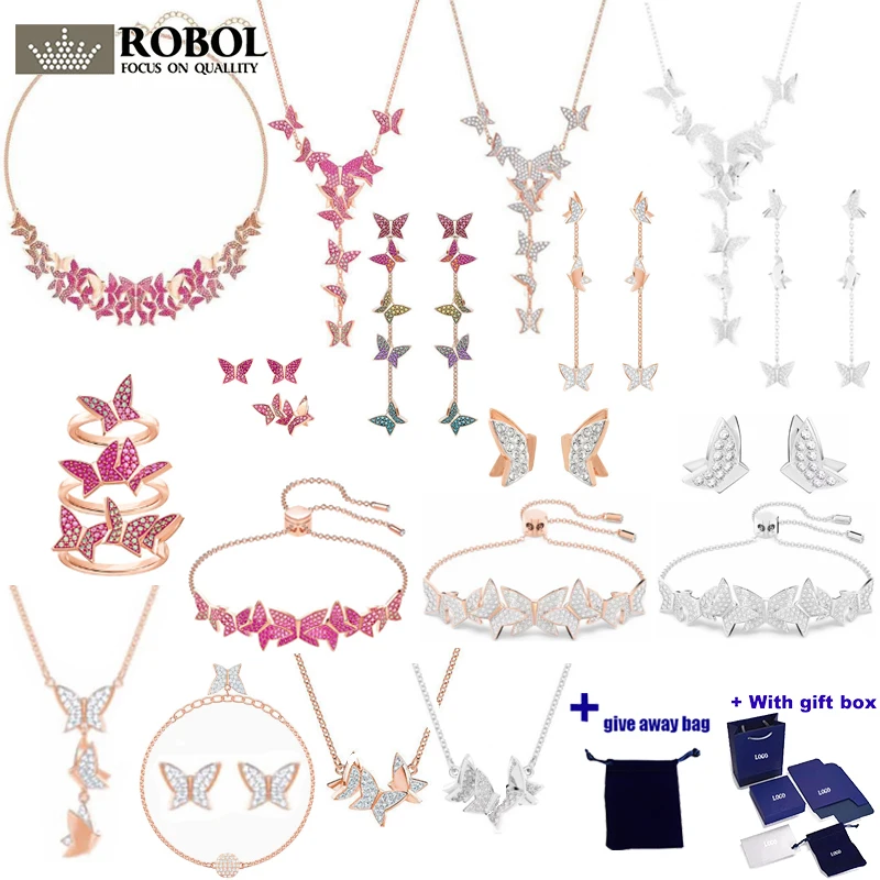 High-quality Original Boutique Charm Gemstone Butterfly-shaped Necklace Earrings, Suitable for Girlfriend Birthday Gifts
High-quality Original Boutique Charm Gemstone Butterfly-shaped Necklace Earrings, Suitable for Girlfriend Birthday Gifts