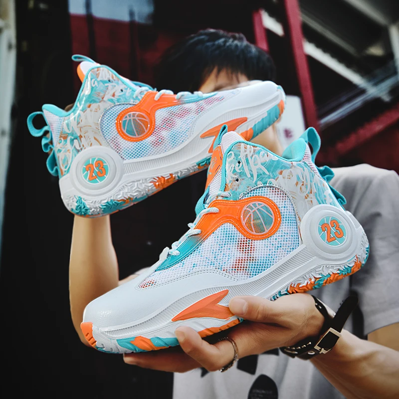 Men's New Basketball Shoes Comfortable Non-slip Shock-absorbing Youth Sports Shoes Sports Couples Fashion Shoes Training Shoes
Men's New Basketball Shoes Comfortable Non-slip Shock-absorbing Youth Sports Shoes Sports Couples Fashion Shoes Training Shoes