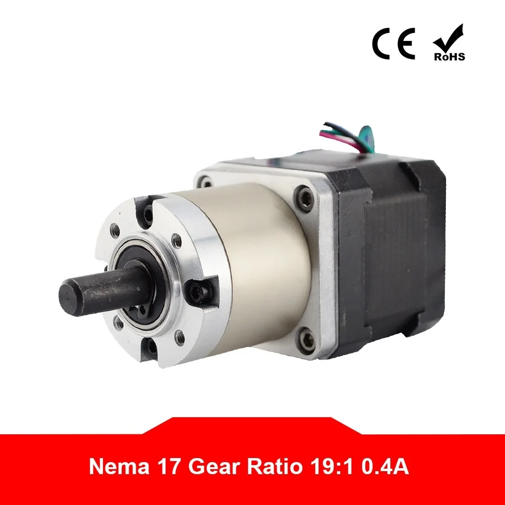 Nema 17 Stepper Motor 19:1 Planetary Gearbox Nema17 Step Motor 42 Motor L=39mm 0.4A for CNC Robotic/CNC Machine
Nema 17 Stepper Motor 19:1 Planetary Gearbox Nema17 Step Motor 42 Motor L=39mm 0.4A for CNC Robotic/CNC Machine