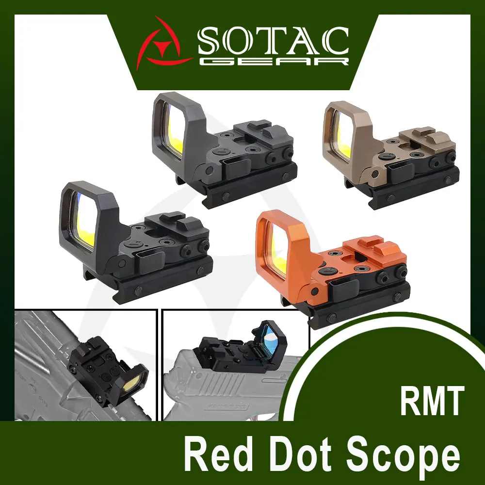 SOTAC Tactical RMT Red Dot Sight Flip Compact Hunting Rifle Micro Holographic Scope Foldable Optics With Picatinny Mount
SOTAC Tactical RMT Red Dot Sight Flip Compact Hunting Rifle Micro Holographic Scope Foldable Optics With Picatinny Mount