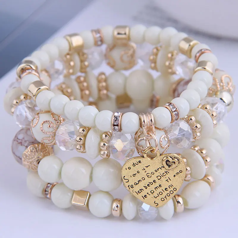 5 PCSDIEZI Korean Bohemian Multicolor Crystal Beads Rope Bracelets For Girls Ethnic Heart Charm Wrap Bracelet Pulseira Feminina
5 PCSDIEZI Korean Bohemian Multicolor Crystal Beads Rope Bracelets For Girls Ethnic Heart Charm Wrap Bracelet Pulseira Feminina