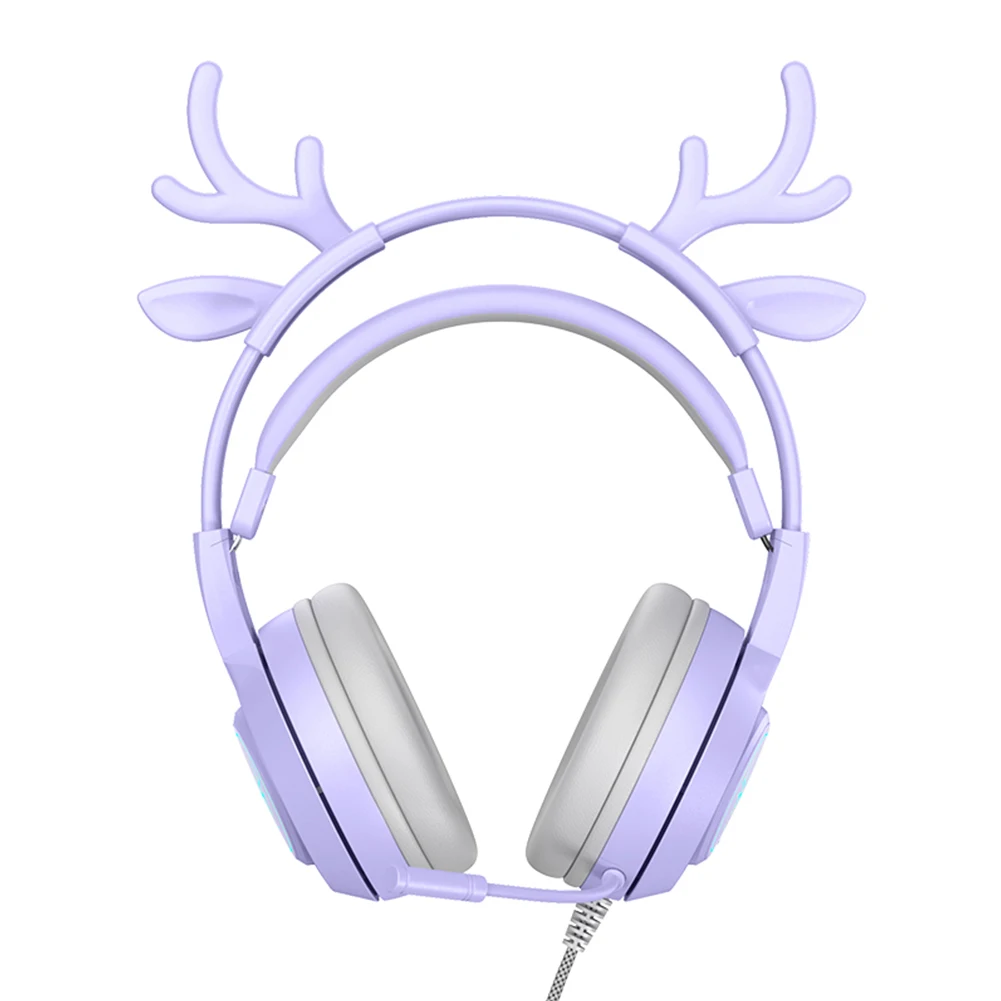 Volume Control 3D Surround Sound Universal RGB Backlight For PC HIFI Music With Detachable Deer Ears Gift Wired Gaming Headset
Volume Control 3D Surround Sound Universal RGB Backlight For PC HIFI Music With Detachable Deer Ears Gift Wired Gaming Headset