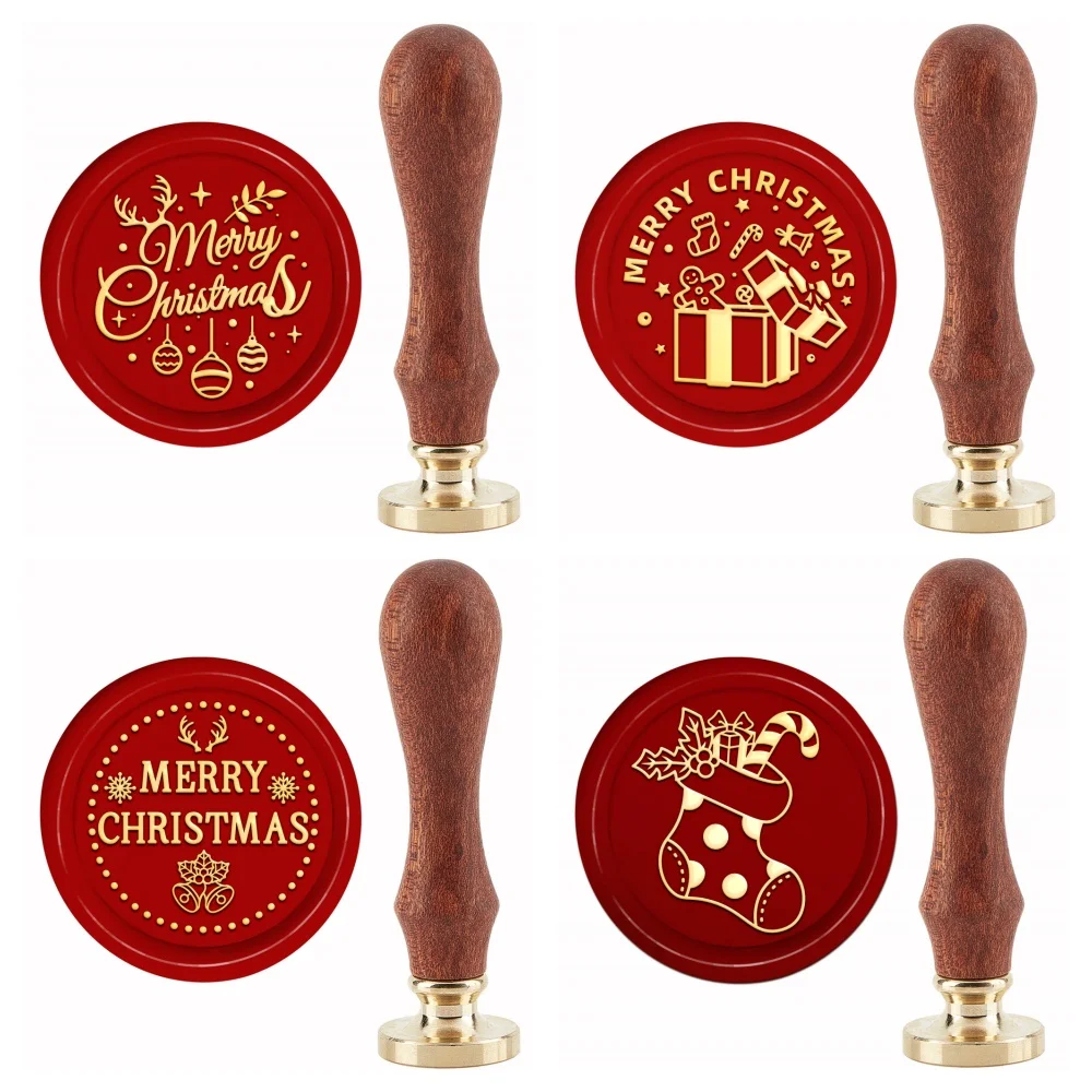 Merry Christmas Wax Seal Stamp Retro 30mm Removable Brass Head Sealing Stamp with Wooden Handle for DIY Gift Envelope Decoration
Merry Christmas Wax Seal Stamp Retro 30mm Removable Brass Head Sealing Stamp with Wooden Handle for DIY Gift Envelope Decoration