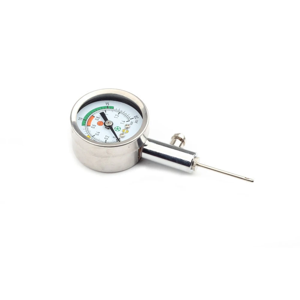 Professional Metal Accurate Air Watch Silver Durable Basketball Football Volleyball Portable Pressure Gauge
Professional Metal Accurate Air Watch Silver Durable Basketball Football Volleyball Portable Pressure Gauge
