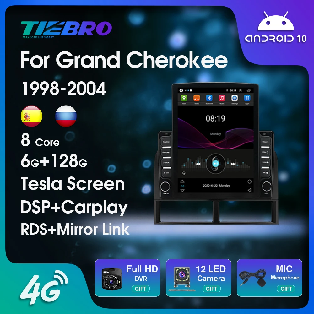 Tesla Style Screen Car Radio For Jeep Grand Cherokee II WJ 1998-2004 GPS Navigation Multimedia Player Android10 Autoradio NO DVD
Tesla Style Screen Car Radio For Jeep Grand Cherokee II WJ 1998-2004 GPS Navigation Multimedia Player Android10 Autoradio NO DVD