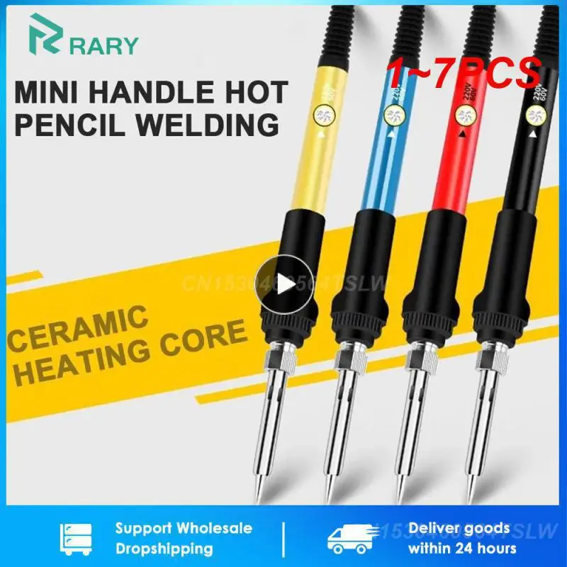 1~7PCS New Adjustable Temperature Electric Soldering Iron 220V 110V 60W Welding Solder Rework Station Heat Pencil Tips Repair
1~7PCS New Adjustable Temperature Electric Soldering Iron 220V 110V 60W Welding Solder Rework Station Heat Pencil Tips Repair