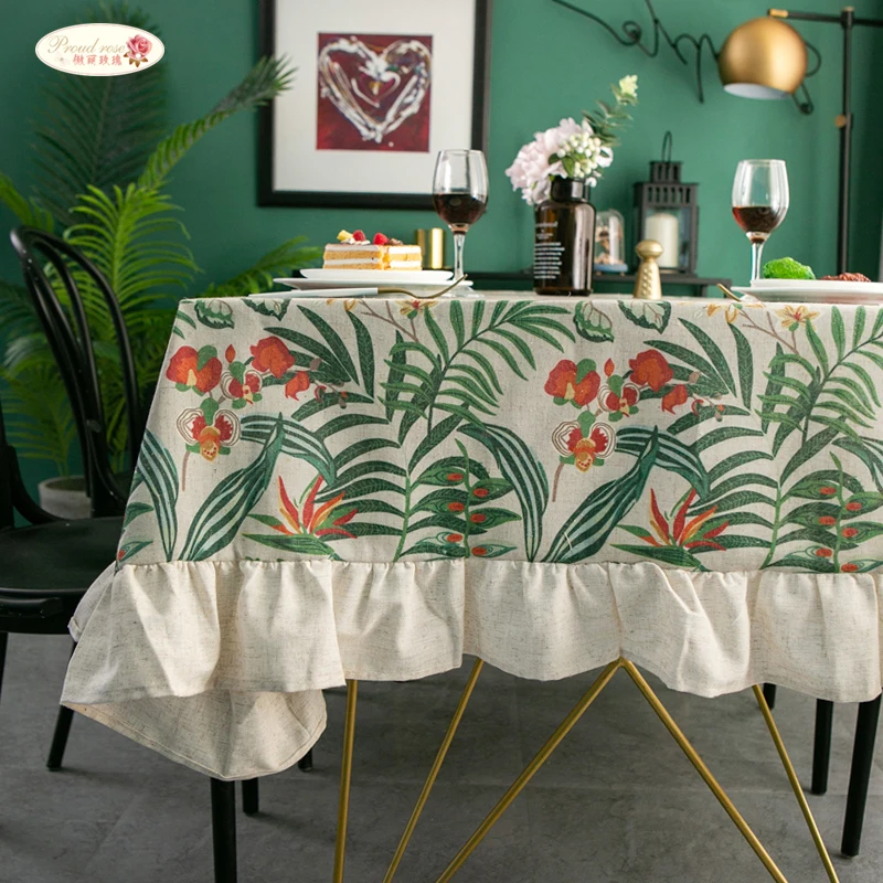 Proud Rose Nordic Tablecloth Modern Printed Pattern Cotton Linen Table Cover Retro Open Rectangular Ruffled Tablecloth for Table
Proud Rose Nordic Tablecloth Modern Printed Pattern Cotton Linen Table Cover Retro Open Rectangular Ruffled Tablecloth for Table