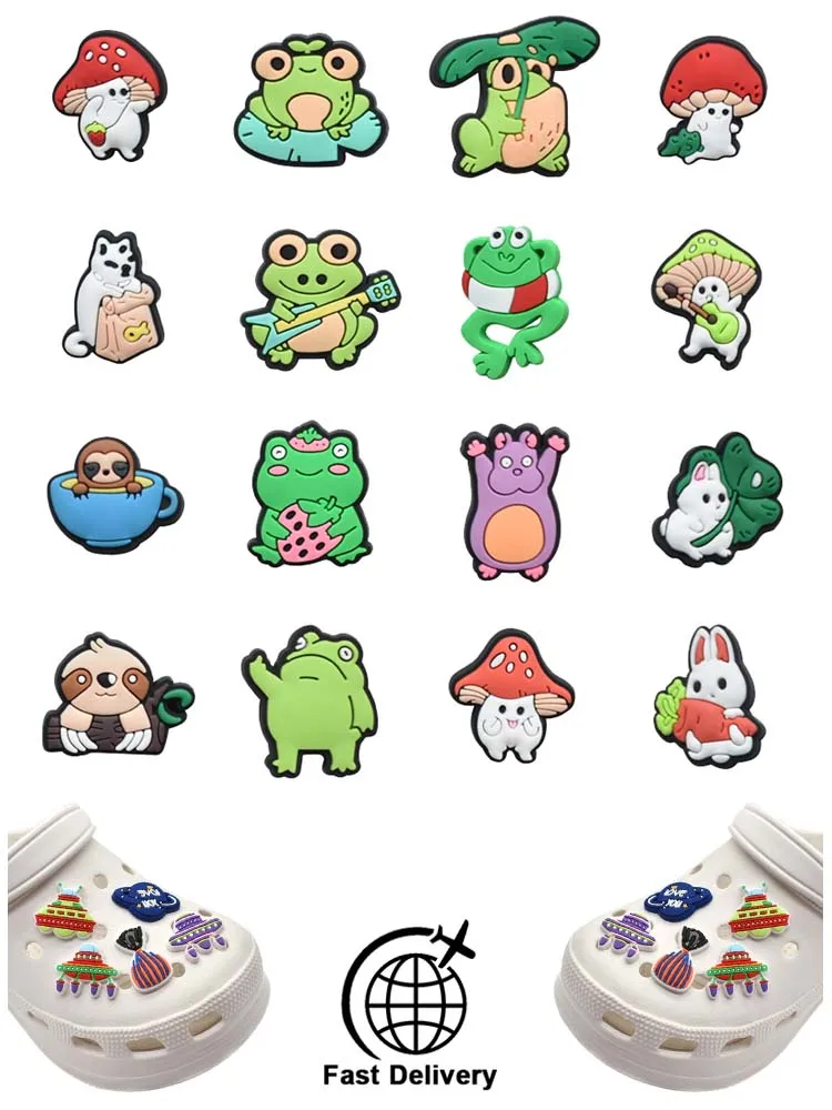 1Pcs PVC Funny Frog for Croc Charm Shoes Ornaments Badge Women Clogs Buckle Kids Pins Decoration Jeans Party Favors Dropshipping
1Pcs PVC Funny Frog for Croc Charm Shoes Ornaments Badge Women Clogs Buckle Kids Pins Decoration Jeans Party Favors Dropshipping