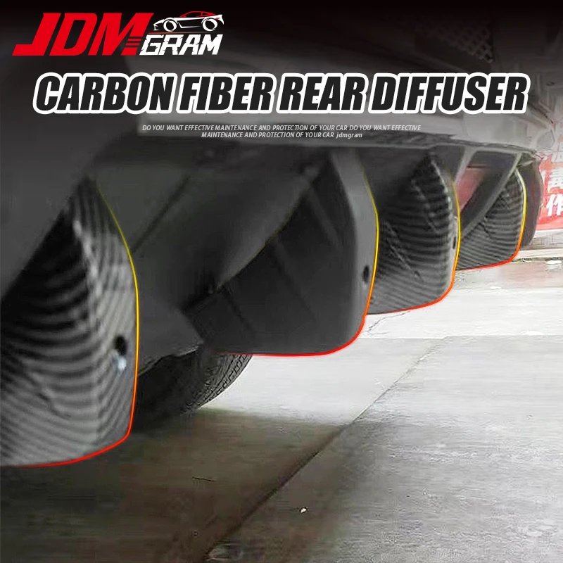 4pcs Car Rear Bumper Lip Diffuser Carbon Fiber Universal ABS Shark Fin Spoiler Kit Anti-collision Decorative Auto Accessories 
4pcs Car Rear Bumper Lip Diffuser Carbon Fiber Universal ABS Shark Fin Spoiler Kit Anti-collision Decorative Auto Accessories