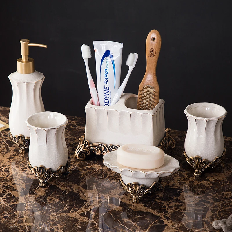 Ceramics White Bathroom Accessories Set Supplies Bathroom Toiletries Wash Suit Soap Dish Toothbrush Holder Tumbler Soap Tray
Ceramics White Bathroom Accessories Set Supplies Bathroom Toiletries Wash Suit Soap Dish Toothbrush Holder Tumbler Soap Tray
