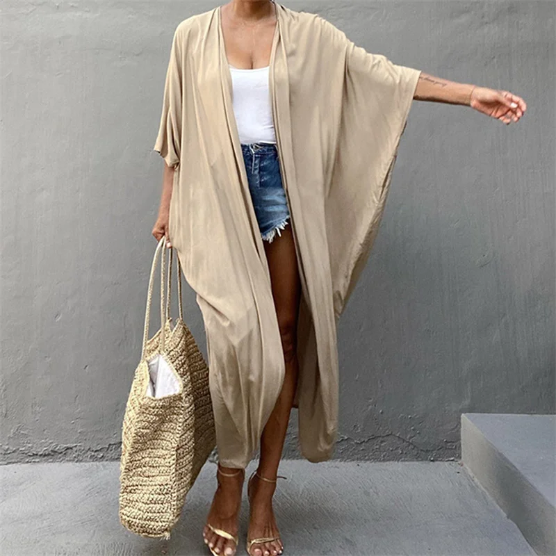 Beach Cover Up Kimono Women Summer Pareo Swimsuit Cape Solid Bohemian Tunic Dresses Bathing Suits Dropshipping
Beach Cover Up Kimono Women Summer Pareo Swimsuit Cape Solid Bohemian Tunic Dresses Bathing Suits Dropshipping