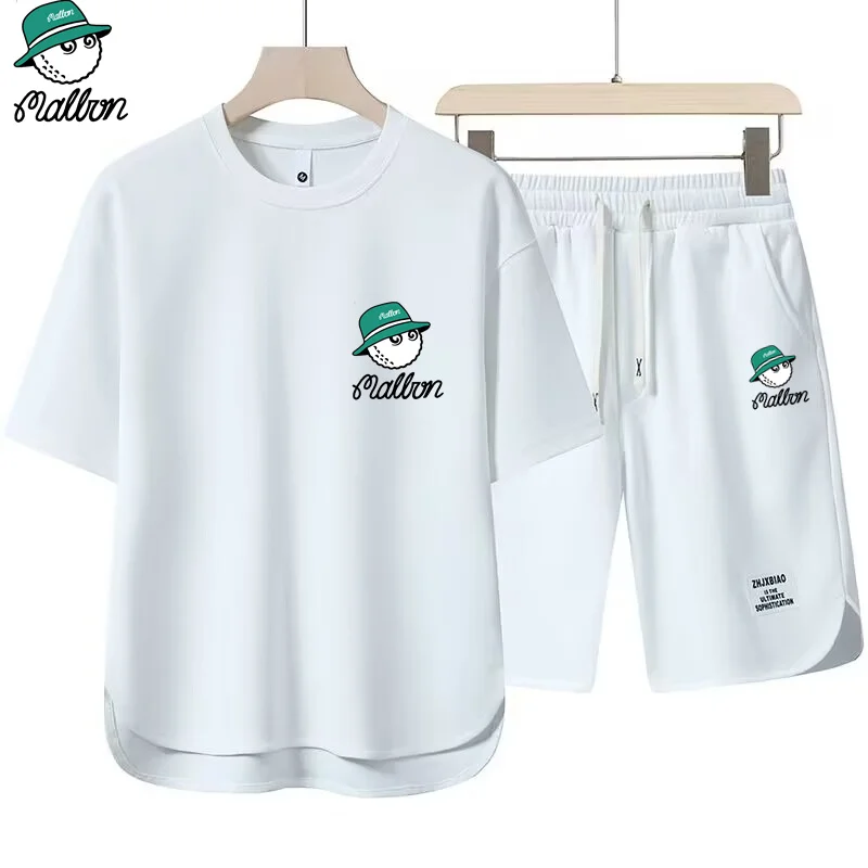 Summer New Men's 2-Piece T-shirt +Shorts Sportswear Fashion Malbon Printing Loose Harajuku Style Street Apparel Casual Golf Set
Summer New Men's 2-Piece T-shirt +Shorts Sportswear Fashion Malbon Printing Loose Harajuku Style Street Apparel Casual Golf Set