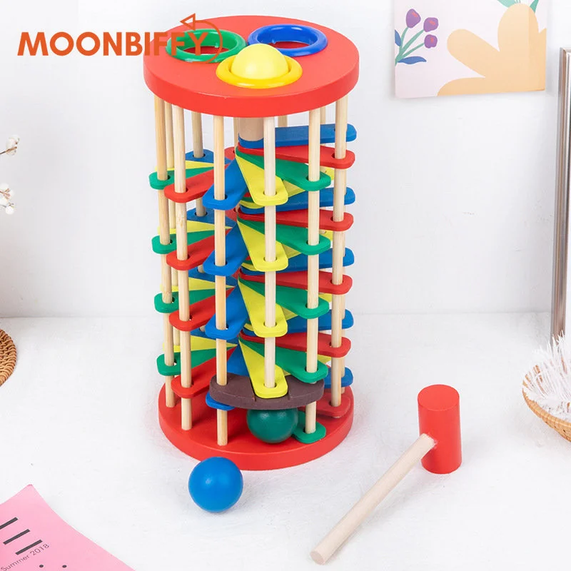 Children Hand-Eye Coordination Training Wood Toys Roll Wood Tower with Hammer Knock Games Knock Ball Drop Ladder Game
Children Hand-Eye Coordination Training Wood Toys Roll Wood Tower with Hammer Knock Games Knock Ball Drop Ladder Game