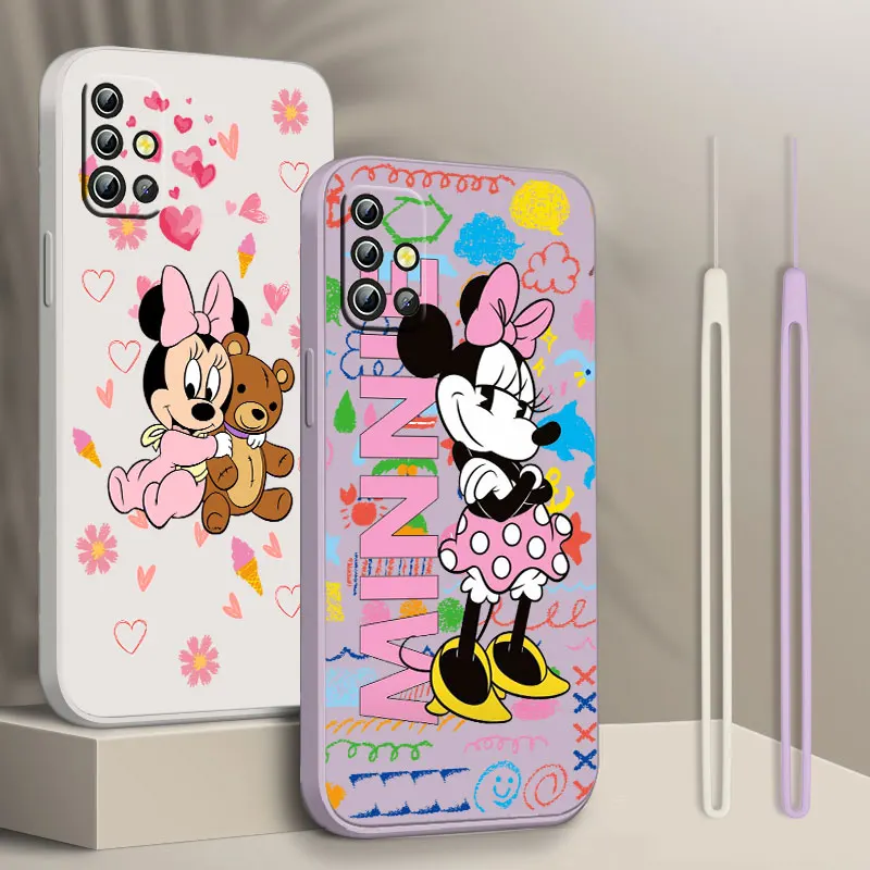 Minnie Cute Phone Case For Samsung A01 A02 A03 A7 A10 A10S A11 A12 A13 A20 A21S A22 CORE 4G 5G Liquid Rope Soft Back Funda Cover
Minnie Cute Phone Case For Samsung A01 A02 A03 A7 A10 A10S A11 A12 A13 A20 A21S A22 CORE 4G 5G Liquid Rope Soft Back Funda Cover