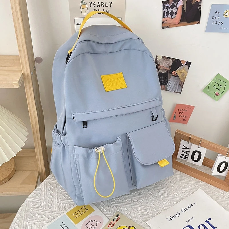 Black backpack female girls school bags for teenager student nylon back big multifunctional package
Black backpack female girls school bags for teenager student nylon back big multifunctional package