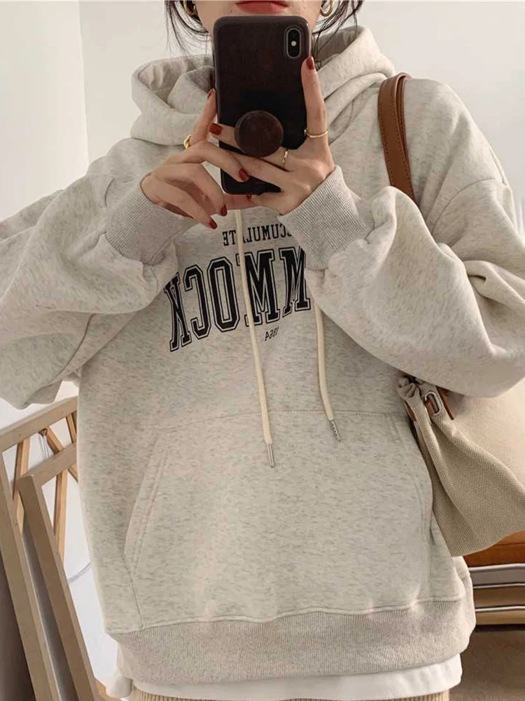 Корейские шикарные толстовки Jyate с капюшоном, женские повседневные простые толстовки с буквенным принтом, Зимние флисовые теплые пуловеры ...
Корейские шикарные толстовки Jyate с капюшоном, женские повседневные простые толстовки с буквенным принтом, Зимние флисовые теплые пуловеры ...