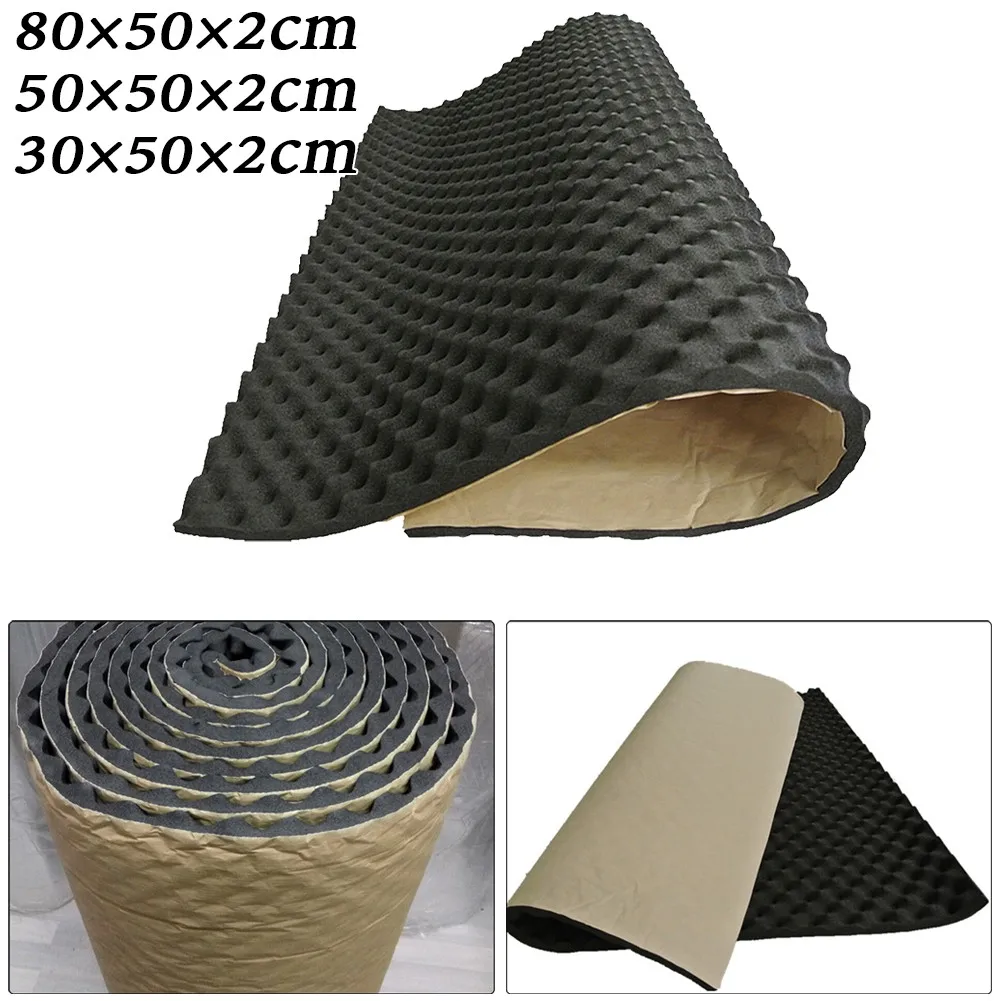 1PC 2cm Car Sound Deadener Mat Noise Insulation Dampening Foam Subwoofer Mat Black 80/50/30cm For Vehicle Interior Exterior
1PC 2cm Car Sound Deadener Mat Noise Insulation Dampening Foam Subwoofer Mat Black 80/50/30cm For Vehicle Interior Exterior