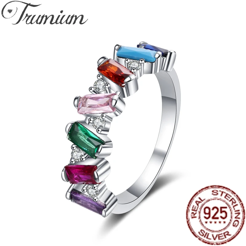 Trumium Colored Turquoise Rings 925 Sterling Silver Gemstone Rainbow Emerald Fine Jewelry Engagement Wedding Rings for women
Trumium Colored Turquoise Rings 925 Sterling Silver Gemstone Rainbow Emerald Fine Jewelry Engagement Wedding Rings for women